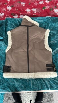 Women's New Fashion Casual Polo Neck Zipper Tri Color Fleece Panel Tank Top review