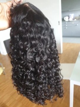Curly Short Bob Wigs 13x4 Lace Frontal Human Hair Wigs 4x4 Closure Wigs Lace Closure HD Transparent Lace Front Wigs Curly review
