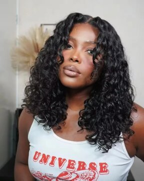 Curly Short Bob Wigs 13x4 Lace Frontal Human Hair Wigs 4x4 Closure Wigs Lace Closure HD Transparent Lace Front Wigs Curly review