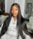 Bone Straight Human Hair Wig Transparent Hd Lace Front Wig Pre Plucked 250 Density Brazilian 13x4 Lace Frontal Wig