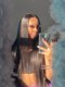 Bone Straight Human Hair Wig Transparent Hd Lace Front Wig Pre Plucked 250 Density Brazilian 13x4 Lace Frontal Wig