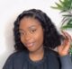Nicelight Brazilian Water Wave Lace Front Wigs Remy Pre-Plucked Curly Lace Frontal Wigs Human Hair Wet And Wavy Short Bob Wigs