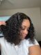 Curly Short Bob Wigs 13x4 Lace Frontal Human Hair Wigs 4x4 Closure Wigs Lace Closure HD Transparent Lace Front Wigs Curly