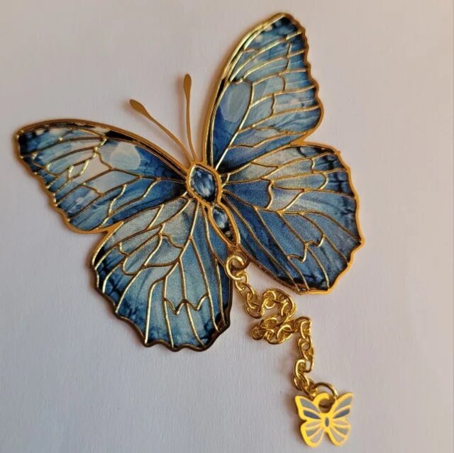 Enchanted Butterfly Metal Bookmark