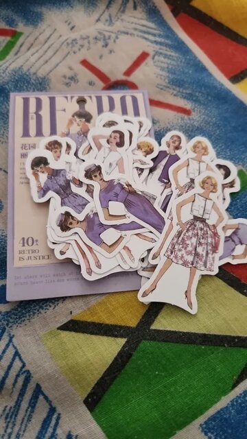 Retro Fashion Washi Stickers