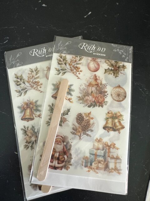 Autocollants de Noël vintage bonhomme de neige à frotter Junk Journal Collage Champignons Autocollants de transfert Album de bricolage Scrapbooking Autocollants d'artisanat
