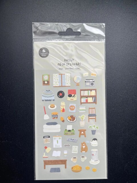 Korean Aesthetic Die-Cut Sticker Sheet