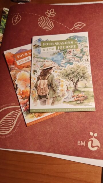 Four Seasons PET Adhesive Sticker Book