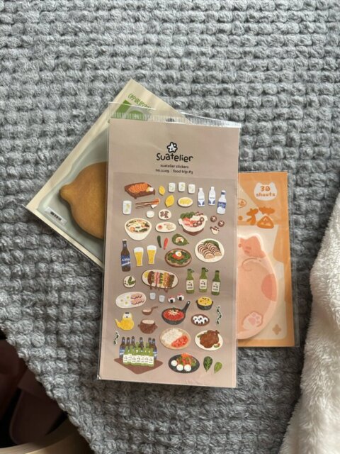 Korean Aesthetic Die-Cut Sticker Sheet