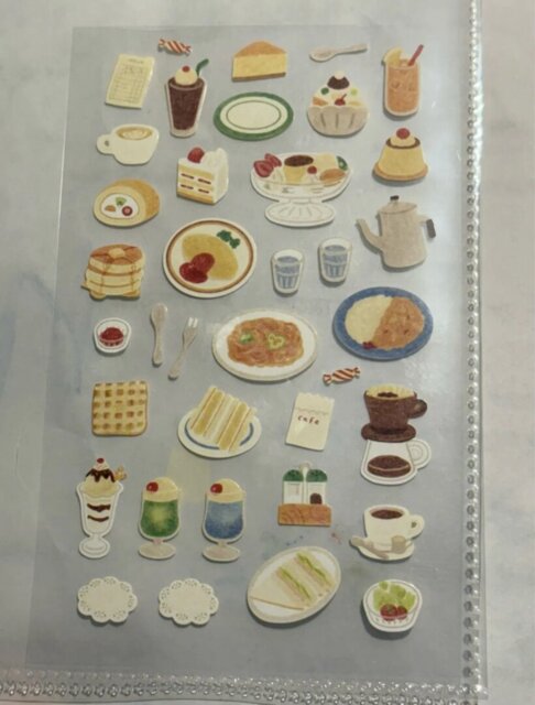 Korean Aesthetic Die-Cut Sticker Sheet
