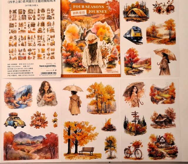 Four Seasons PET Adhesive Sticker Book