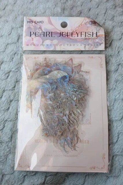 Holographic Jellyfish Sticker Pouch