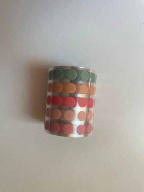 Pastel Dot Decorative Washi Tape Roll