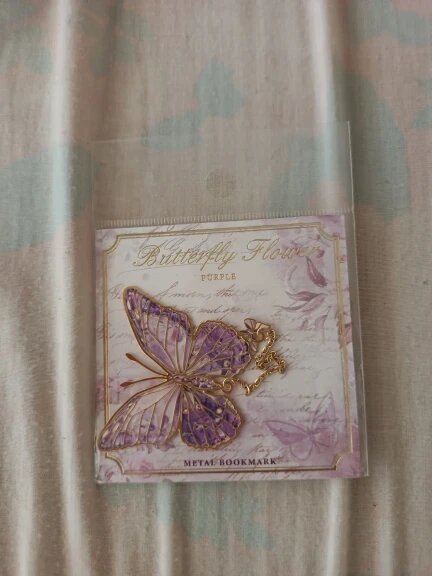 Enchanted Butterfly Metal Bookmark