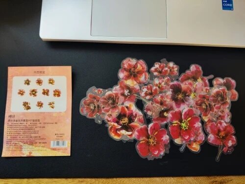 Blooming Fantasy PET Flower Sticker Pack