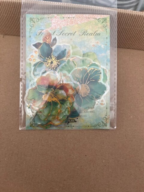 Blooming Fantasy PET Flower Sticker Pack