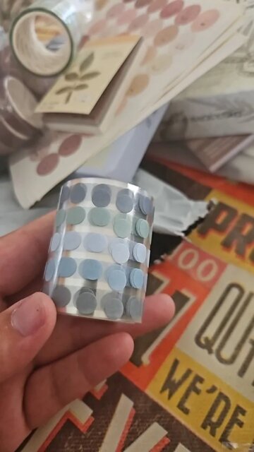 Pastel Dot Decorative Washi Tape Roll