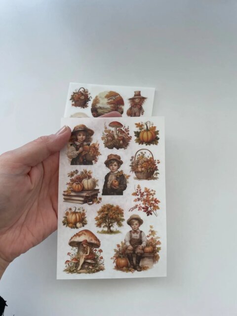 Vintage Nature Rub-On Transfer Stickers