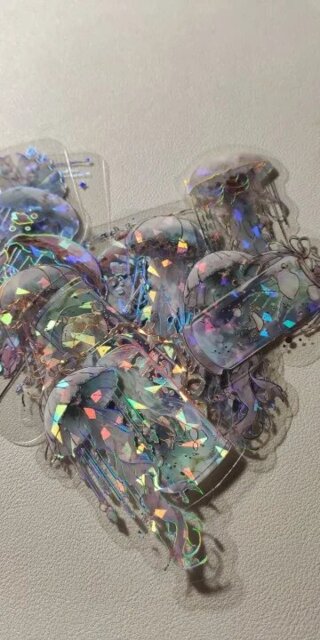 Holographic Jellyfish Sticker Pouch