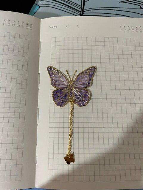 Enchanted Butterfly Metal Bookmark