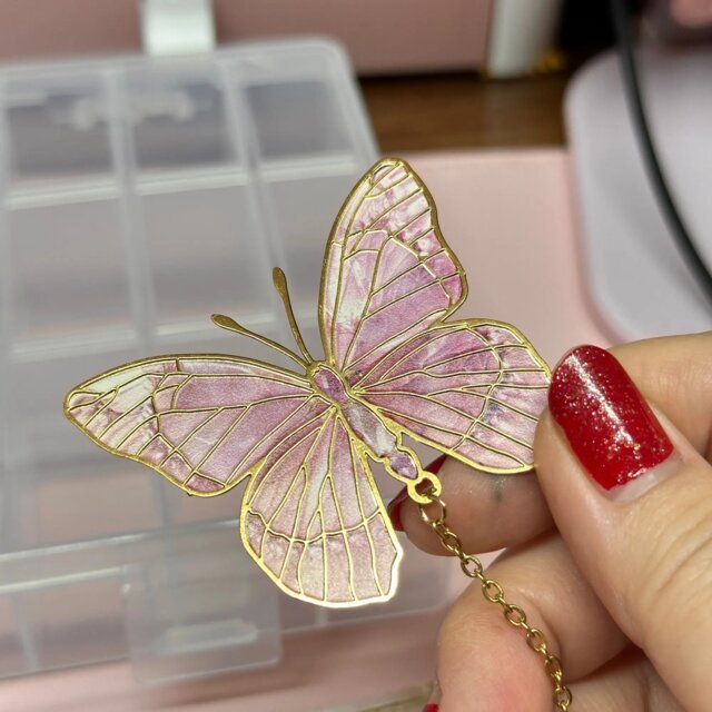 Enchanted Butterfly Metal Bookmark