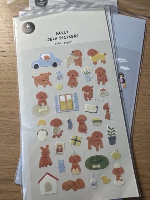 Korean Aesthetic Die-Cut Sticker Sheet