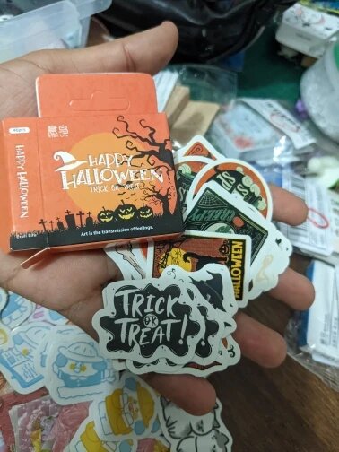 Spooky Halloween Sticker Set – 46pcs Box