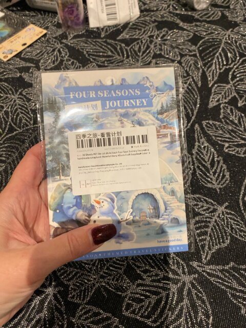 Four Seasons PET Adhesive Sticker Book