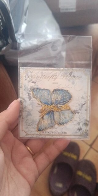 Enchanted Butterfly Metal Bookmark