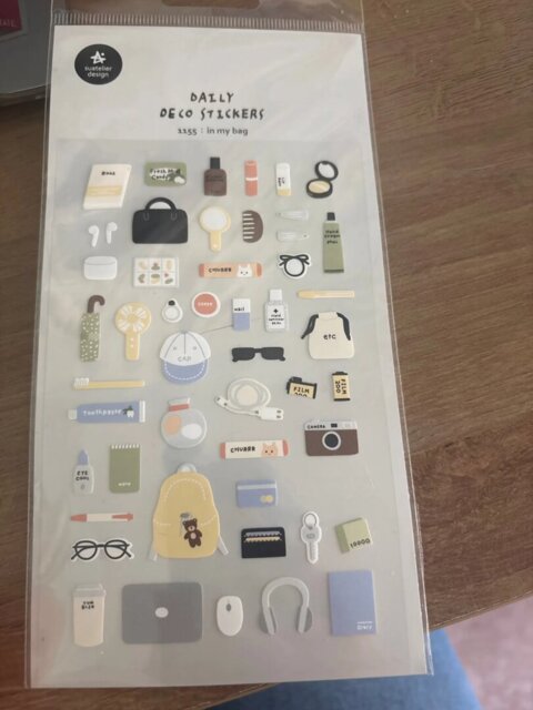 Korean Aesthetic Die-Cut Sticker Sheet