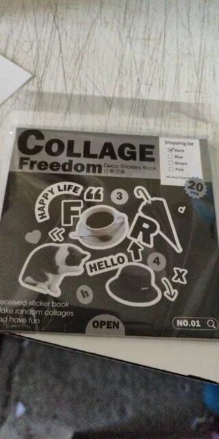 Collage Freedom Deco Sticker Book