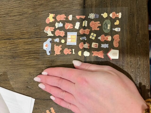 Korean Aesthetic Die-Cut Sticker Sheet