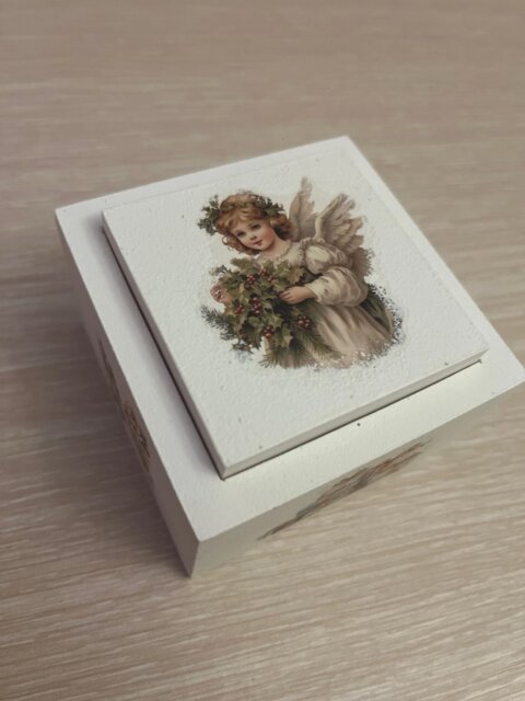 Vintage Christmas Angels & Santa Rub-On Transfer Stickers