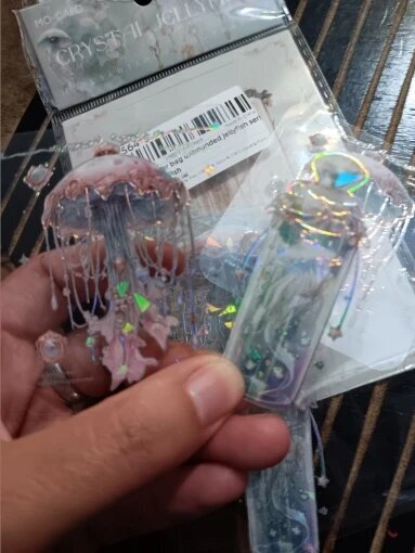 Holographic Jellyfish Sticker Pouch