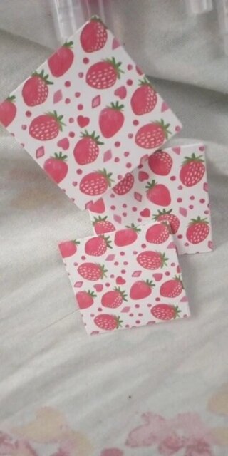 Strawberry-Themed Sticker Set