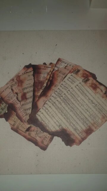 Vintage Burnt Edge Decorative Paper Set