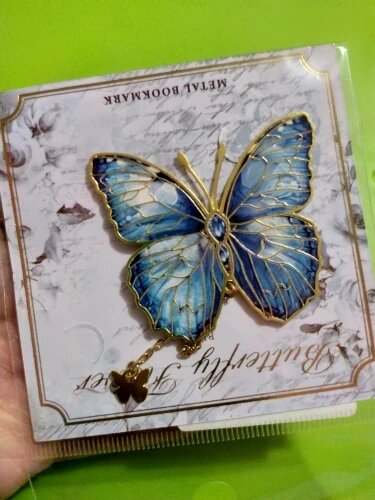 Enchanted Butterfly Metal Bookmark