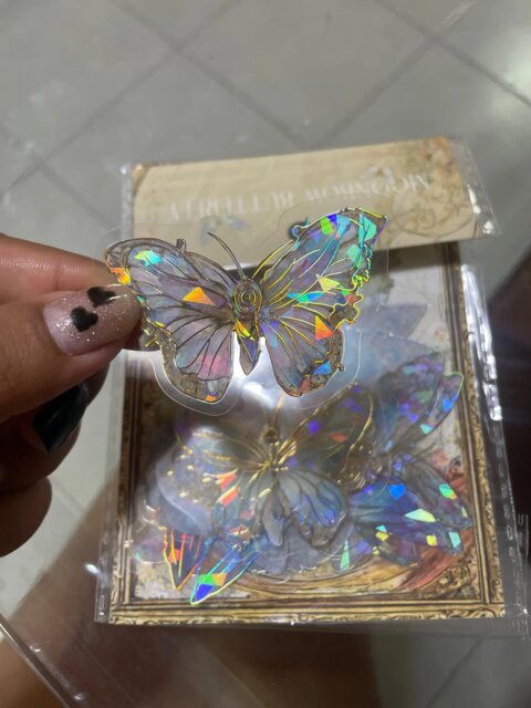 Holographic Butterfly Stickers
