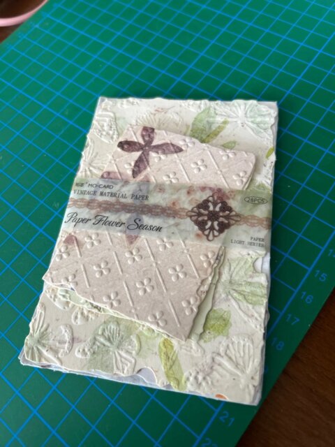Vintage Botanical Textured Paper Set