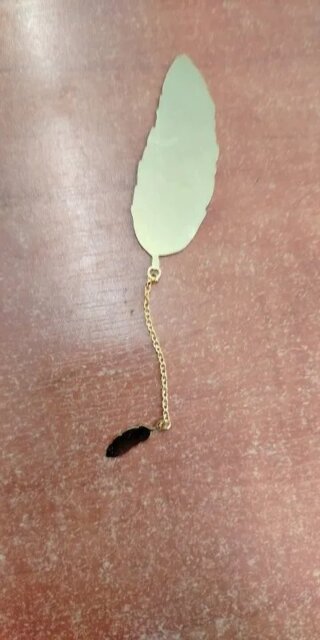 Fantasy Feather Metal Bookmark