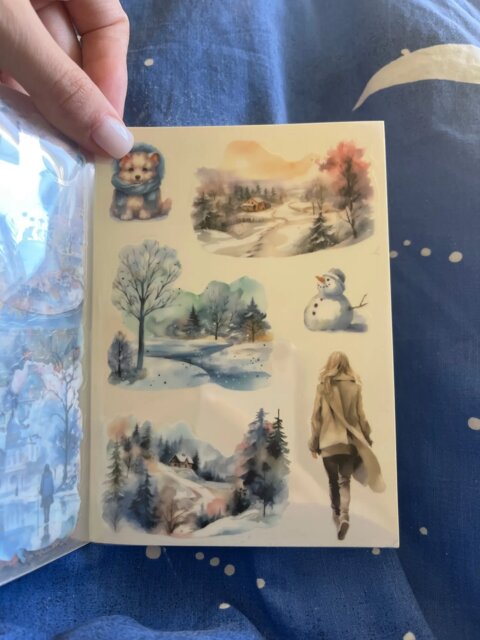Four Seasons PET Adhesive Sticker Book