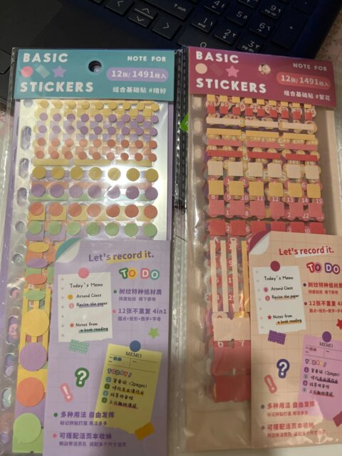 Pastel Planning Stickers Set