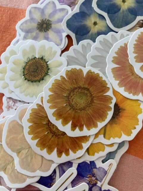 Blooming Nature Vintage Botanical Flower Sticker Set