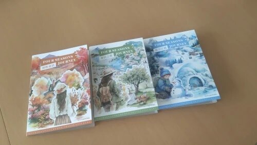 Four Seasons PET Adhesive Sticker Book