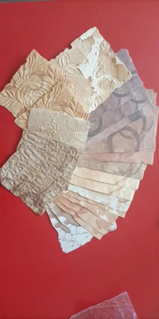 Vintage Botanical Textured Paper Set