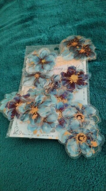Blooming Fantasy PET Flower Sticker Pack