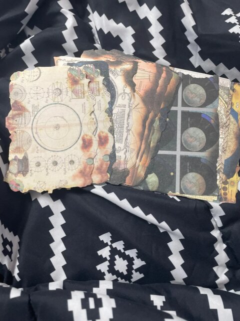 Vintage Burnt Edge Decorative Paper Set