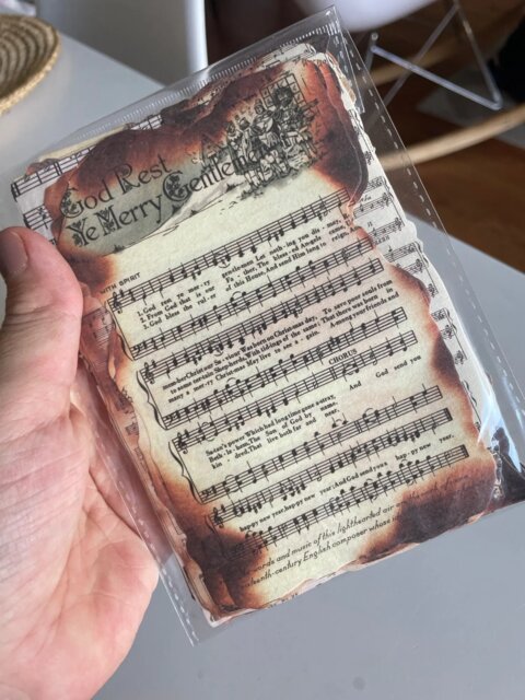 Vintage Burnt Edge Decorative Paper Set