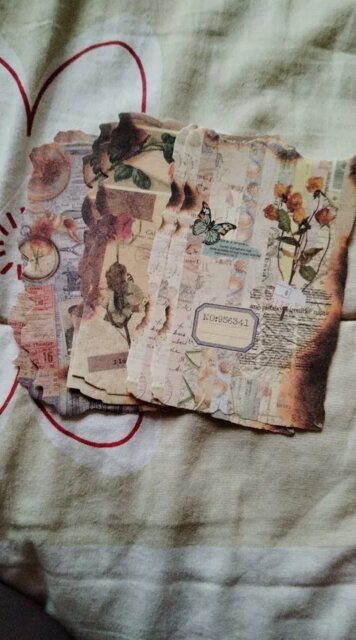Vintage Burnt Edge Decorative Paper Set