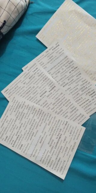 Vintage Quote Sticker Set - 4 Sheets per Pack